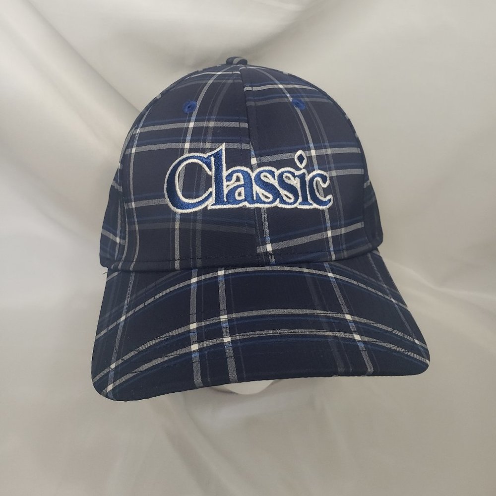 Classic Rope Blue Plaid A-Flex Cap (OS)